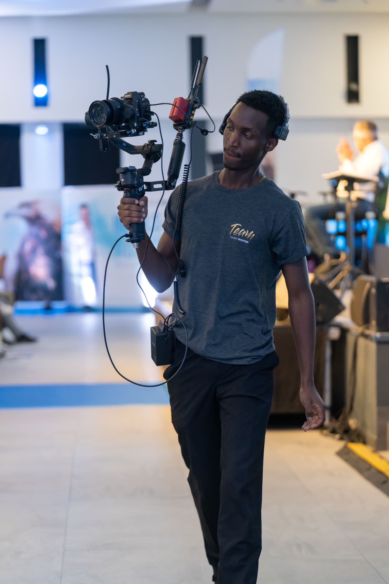 Aminu Hassan Iradukunda (Creative Aminu) behind the camera for Damian Richter