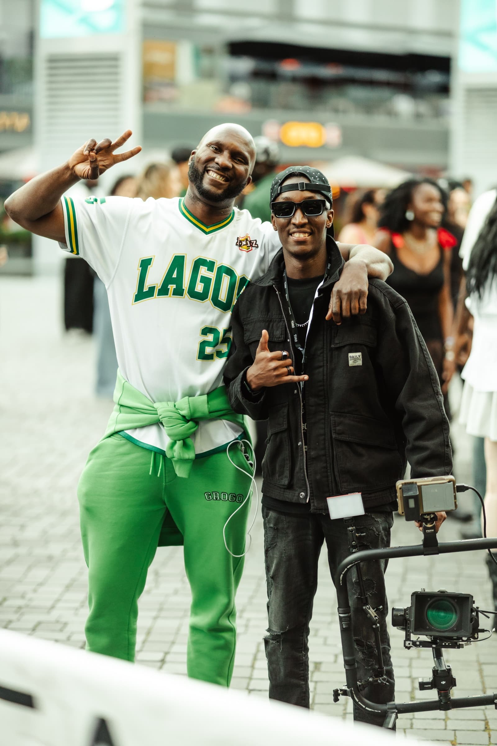 Aminu Hassan Iradukunda (Creative Aminu) with Adesope Shopsydoo