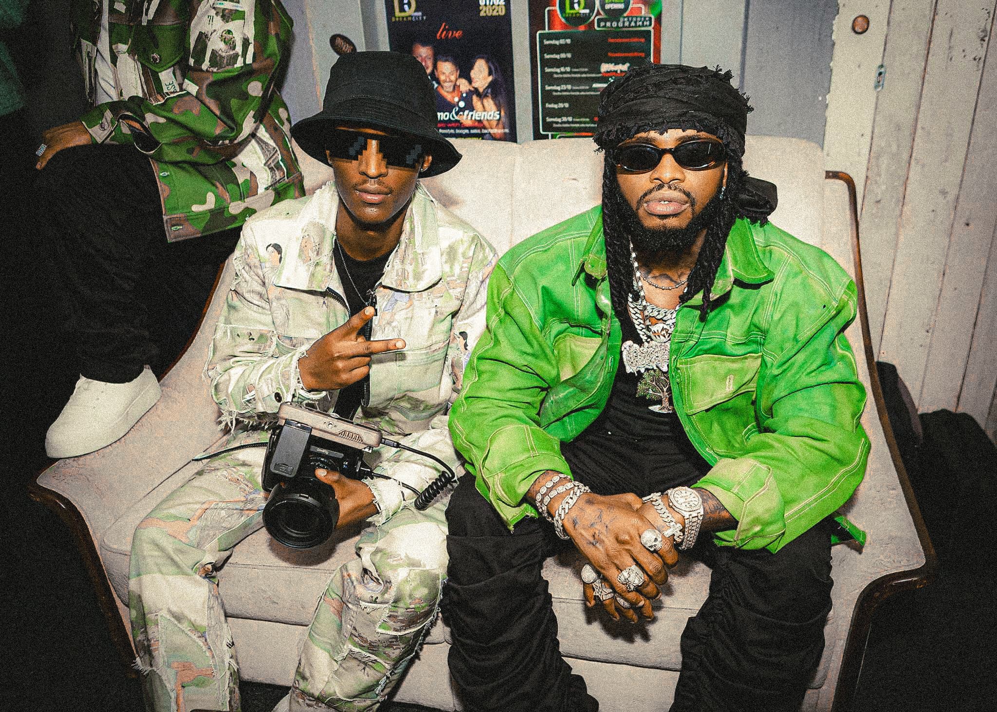 Aminu Hassan Iradukunda (Creative Aminu) backstage with Diamond Platnumz